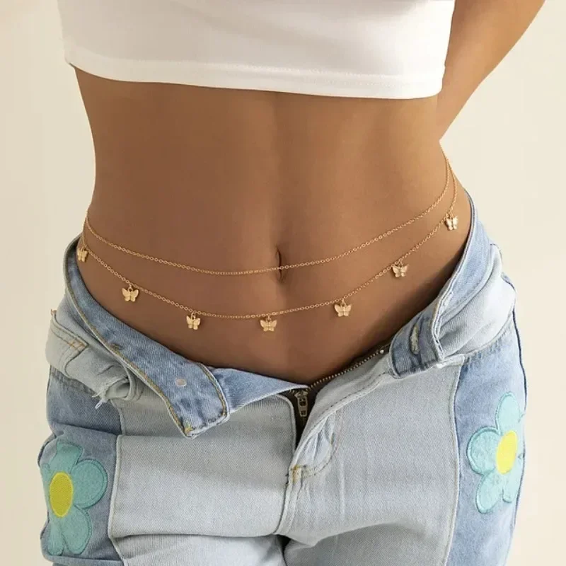 Body Jewelry In Bulk - Nuovo fascino sexy doppio strato catena