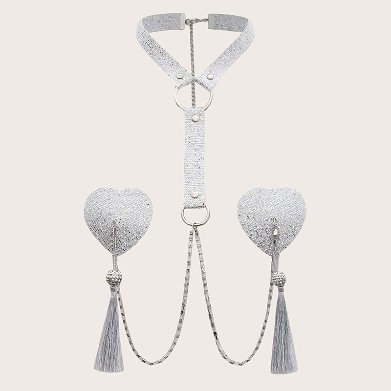 Body Jewelry Nipple Chain - Catena per pasticcini con frange occidentali