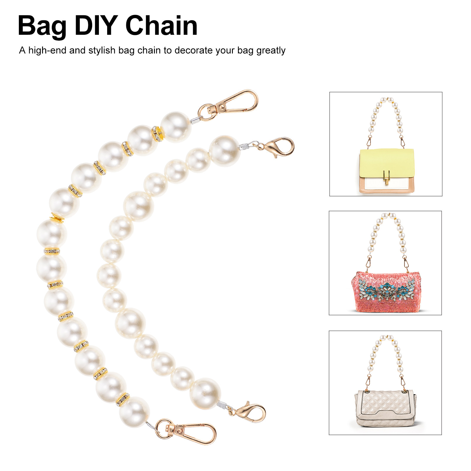 Body Jewelry High End - 2 pezzi di catena per borsa