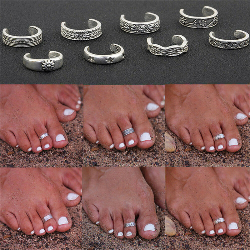 Body Jewelry Rings - 8 pz/set punta comune retrò anello