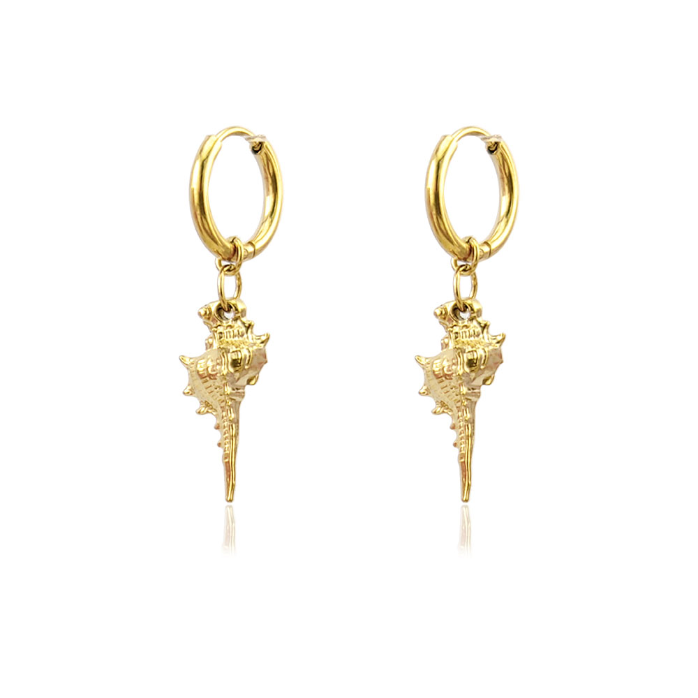 Conch Earring Hoop - Orecchini HUIDANG Trend 2025 Orecchini in