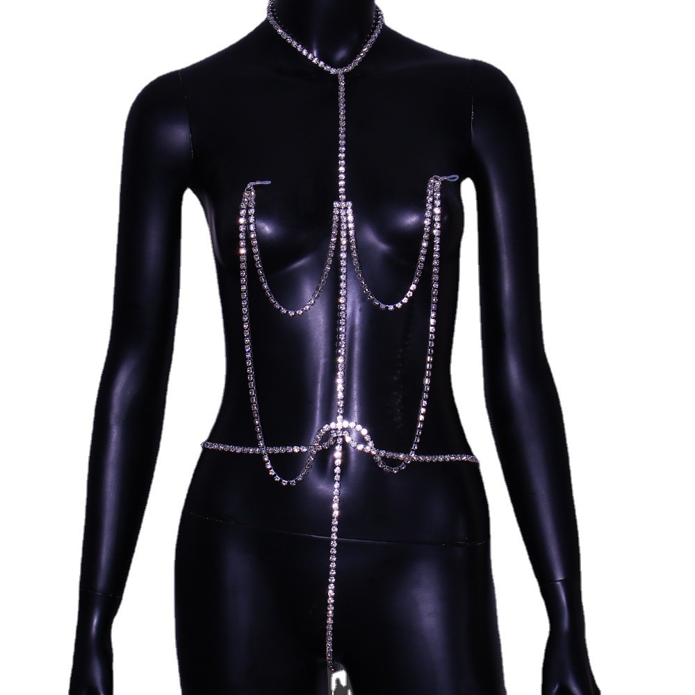 Body Jewelry Nipple Chain - Catena pettorale Catena per capezzoli con