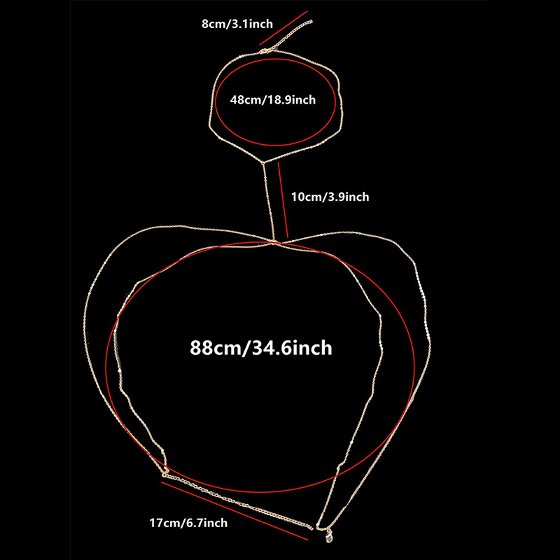 Gioielli per il corpo catena S - Body Jewelry In Bulk recensione e prezzo