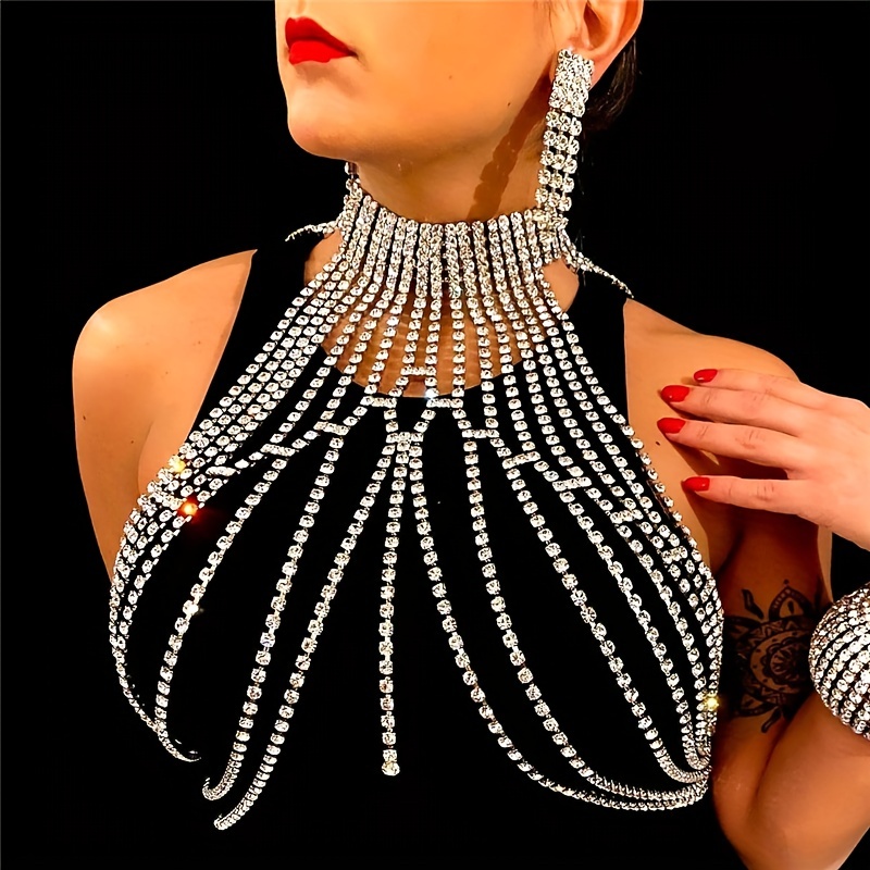Catena sul petto in cristallo  - Body Jewelry High End recensione e prezzo