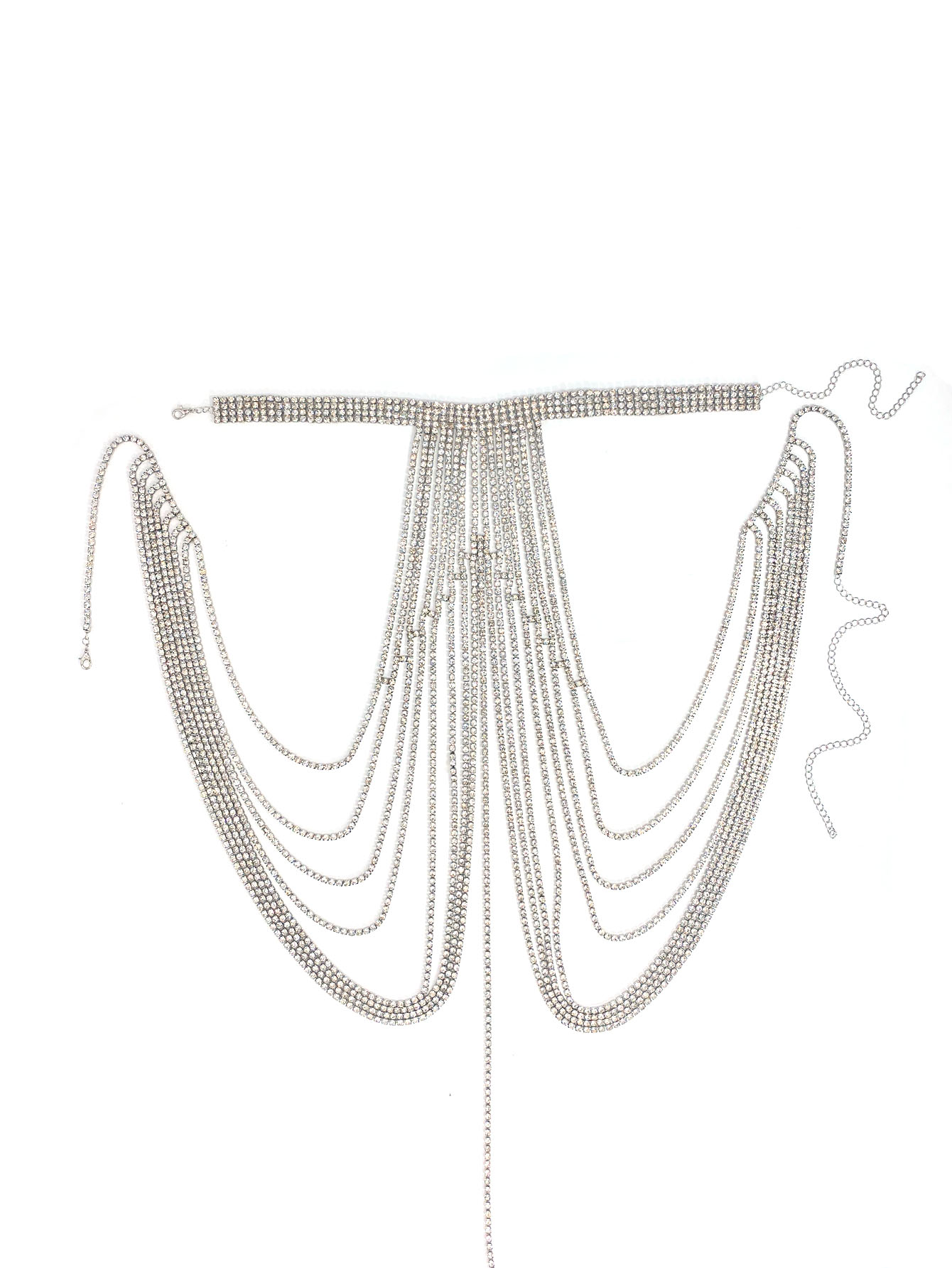 Catena sul petto in cristallo  - Body Jewelry High End recensione e prezzo