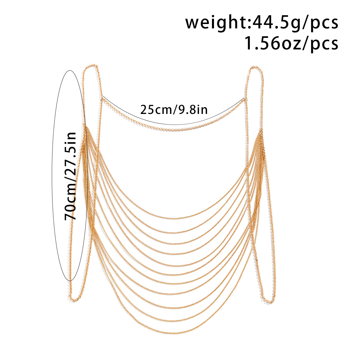 Classica catena per il corpo c - Body Jewelry In Bulk recensione e prezzo