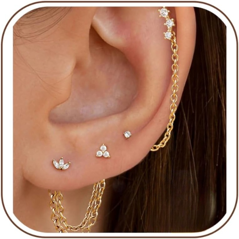 Set di Orecchini a Perno Bobis - Conch Earring Hoop recensione e prezzo
