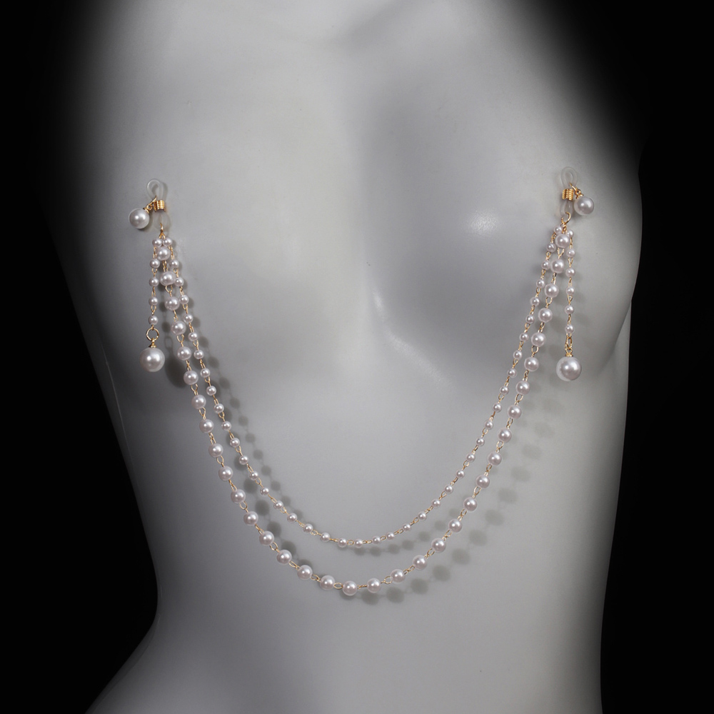 Catena per il corpo con perle  - Body Jewelry Nipple Chain recensione e prezzo