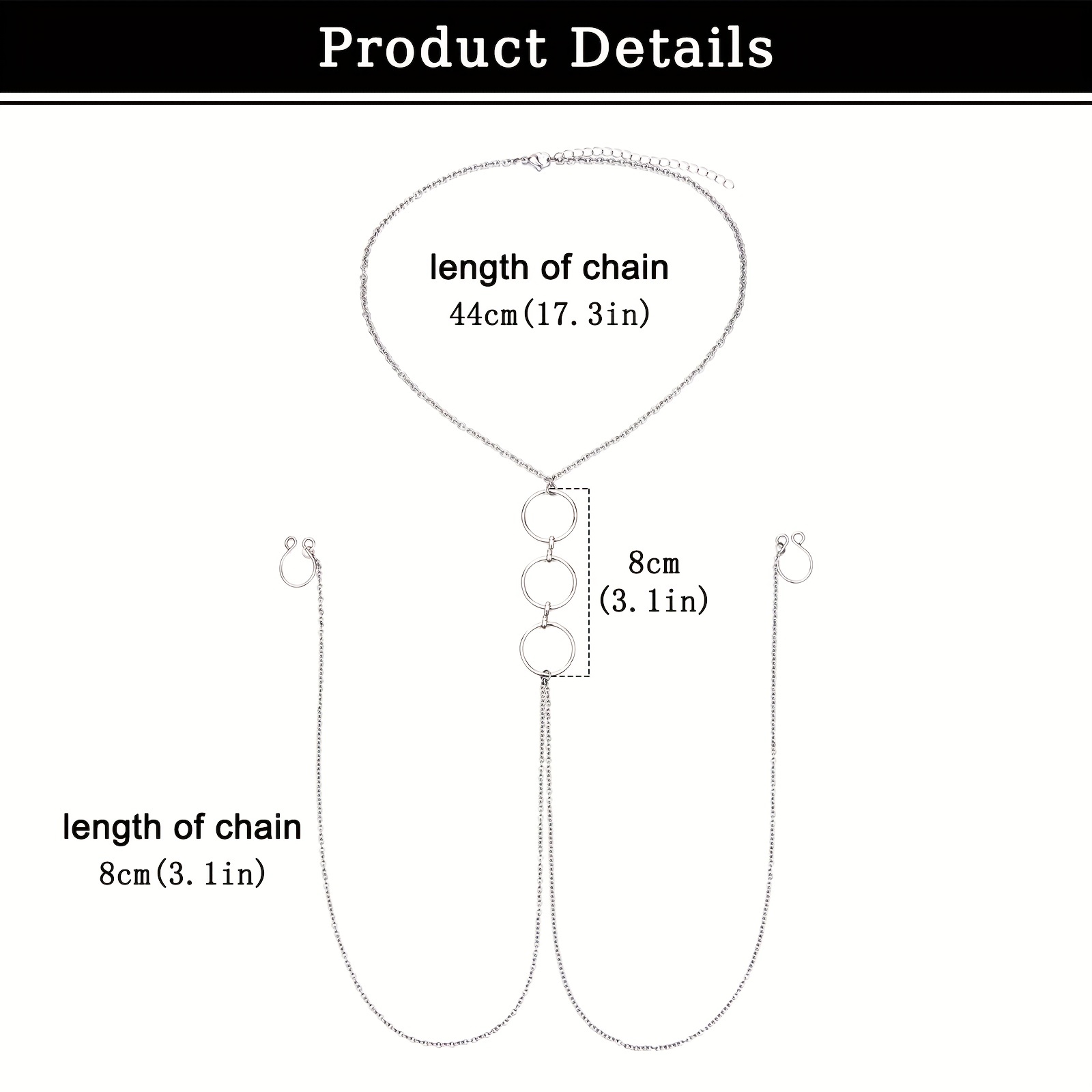 Anello per capezzoli finto in  - Body Jewelry Nipple Chain recensione e prezzo