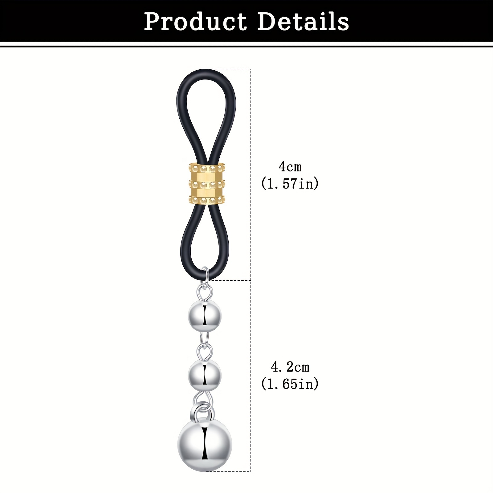 Anello per capezzoli finto in  - Body Jewelry Nipple Chain recensione e prezzo