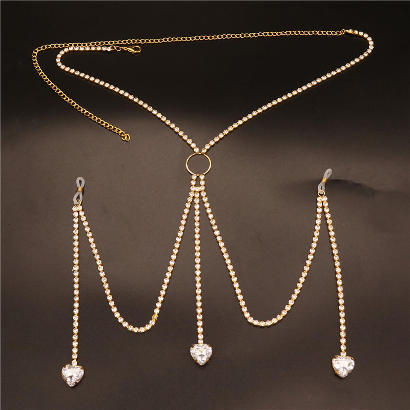 2023 nuova moda cuore bianco c - Body Jewelry Nipple Chain recensione e prezzo