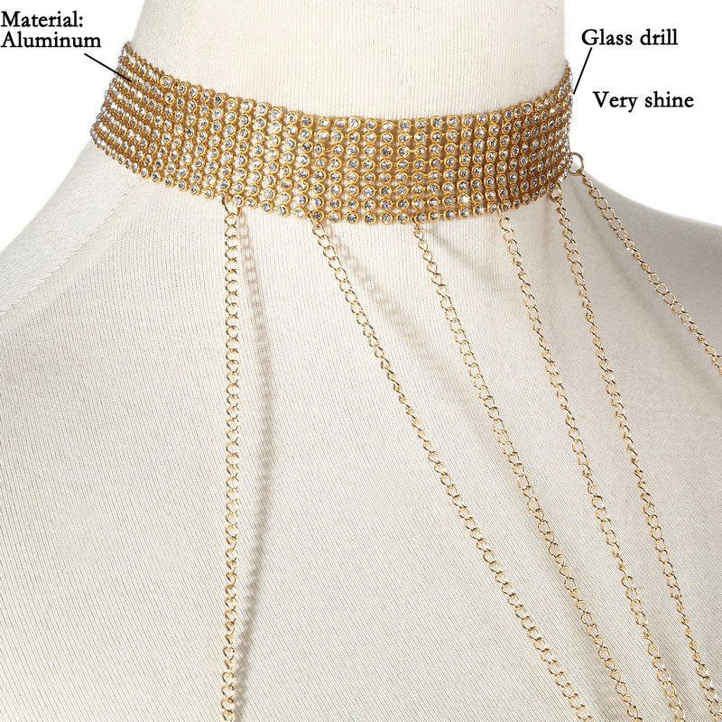 Catena per il corpo color oro  - Body Jewelry In Bulk recensione e prezzo