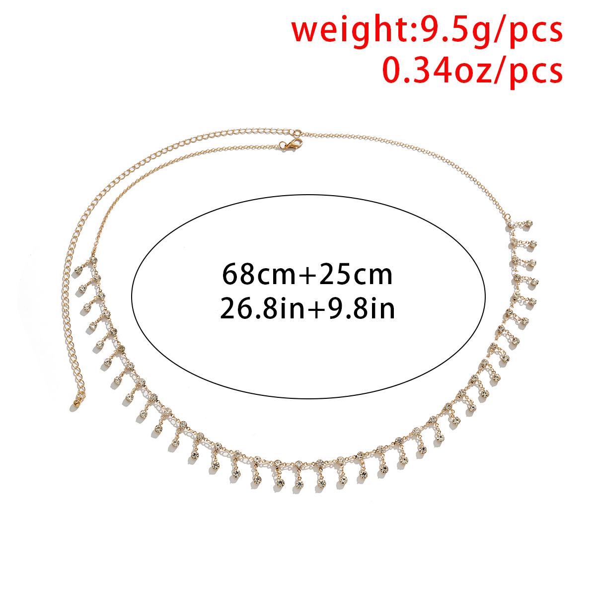 Cintura sexy con catena in vit - Body Jewelry In Bulk recensione e prezzo