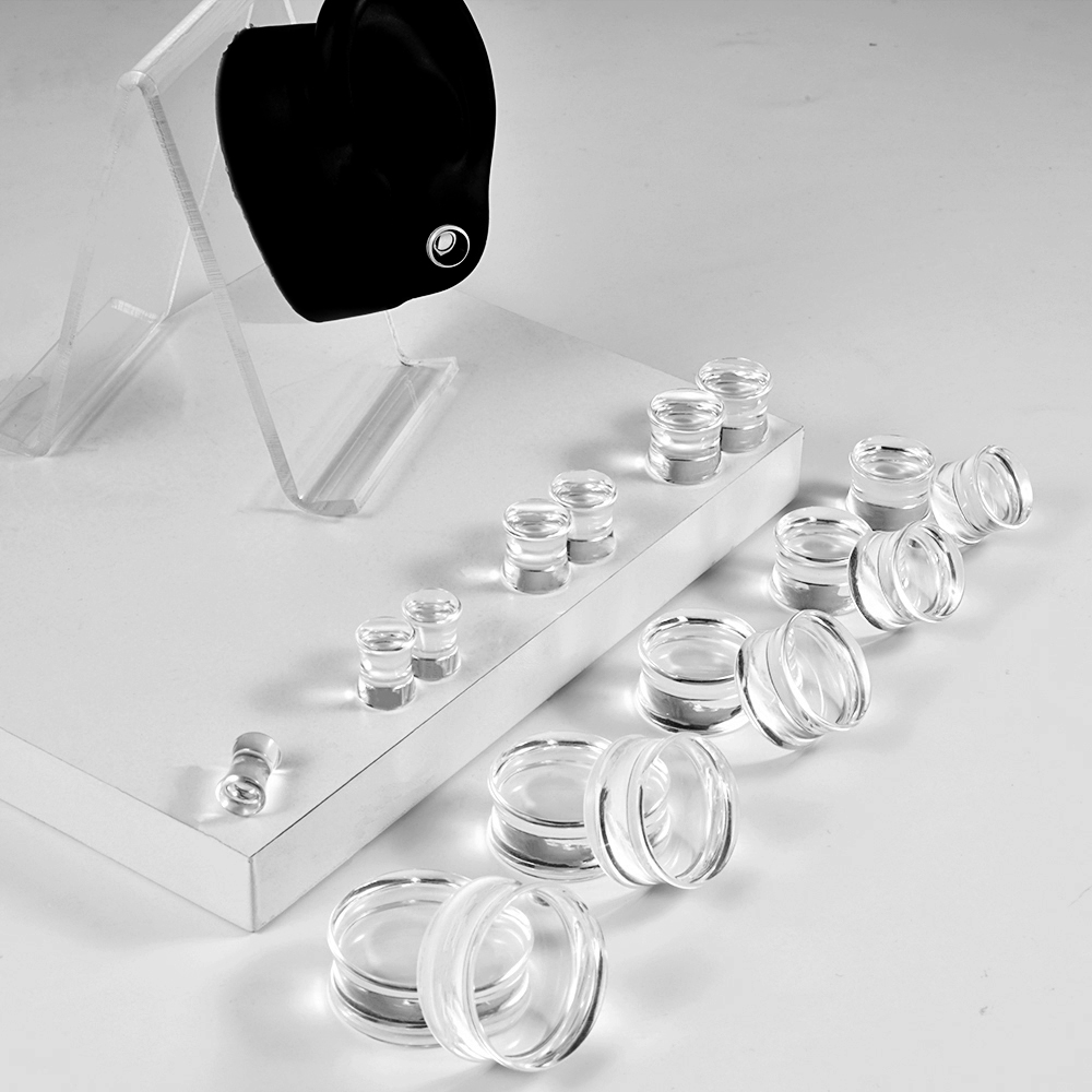 1 COPPIA Acrilico Trasparente  - Body Jewelry Ear Gauges recensione e prezzo