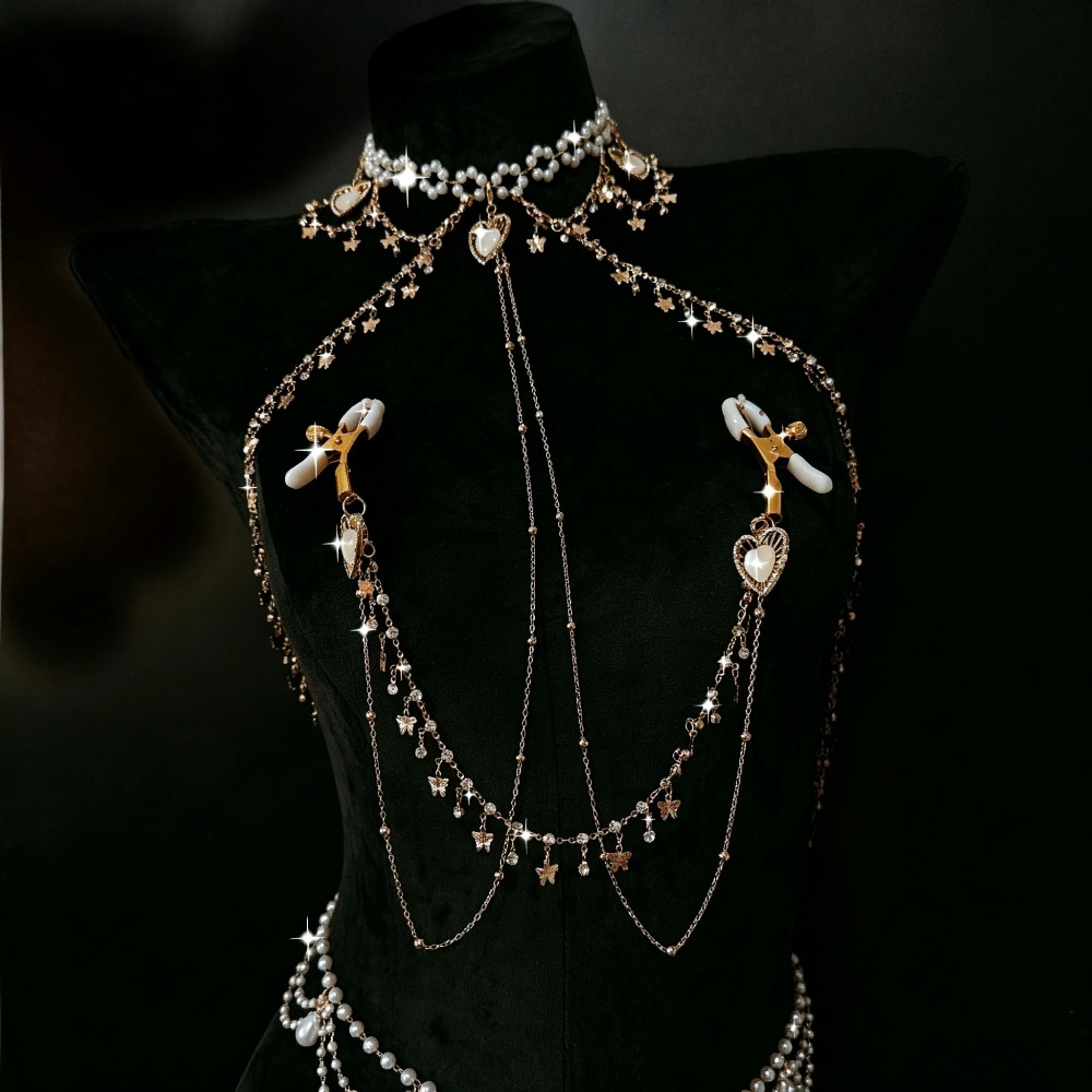 Collana girocollo di perle, ca - Body Jewelry Nipple Chain recensione e prezzo