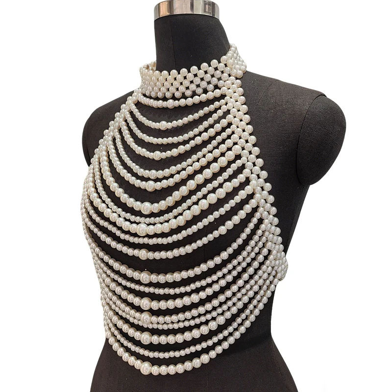 Reggiseno con perle bianche mu - Body Jewelry Nipple Chain recensione e prezzo
