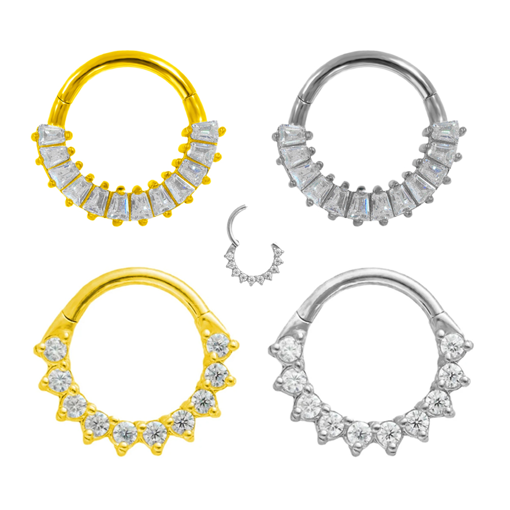 Trapezio CZ Setto 100% acciaio - Conch Earring Hoop recensione e prezzo