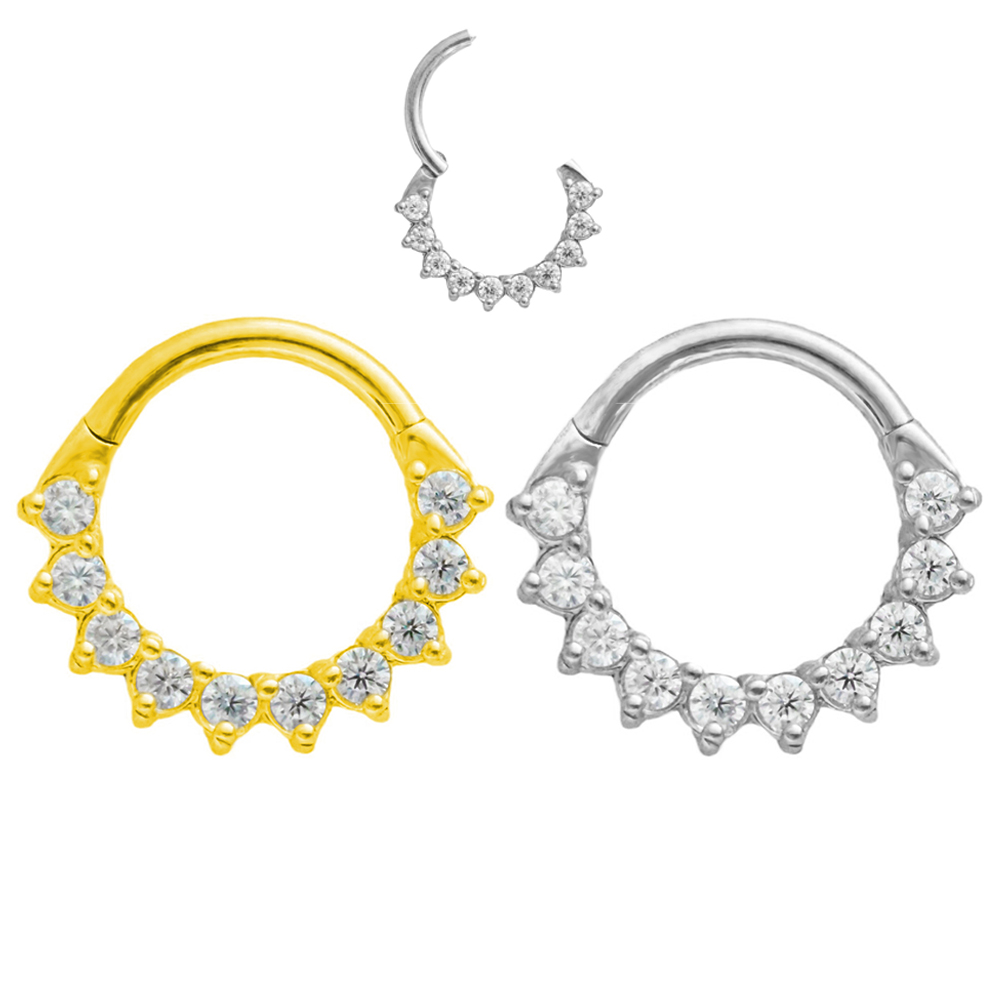 Trapezio CZ Setto 100% acciaio - Conch Earring Hoop recensione e prezzo